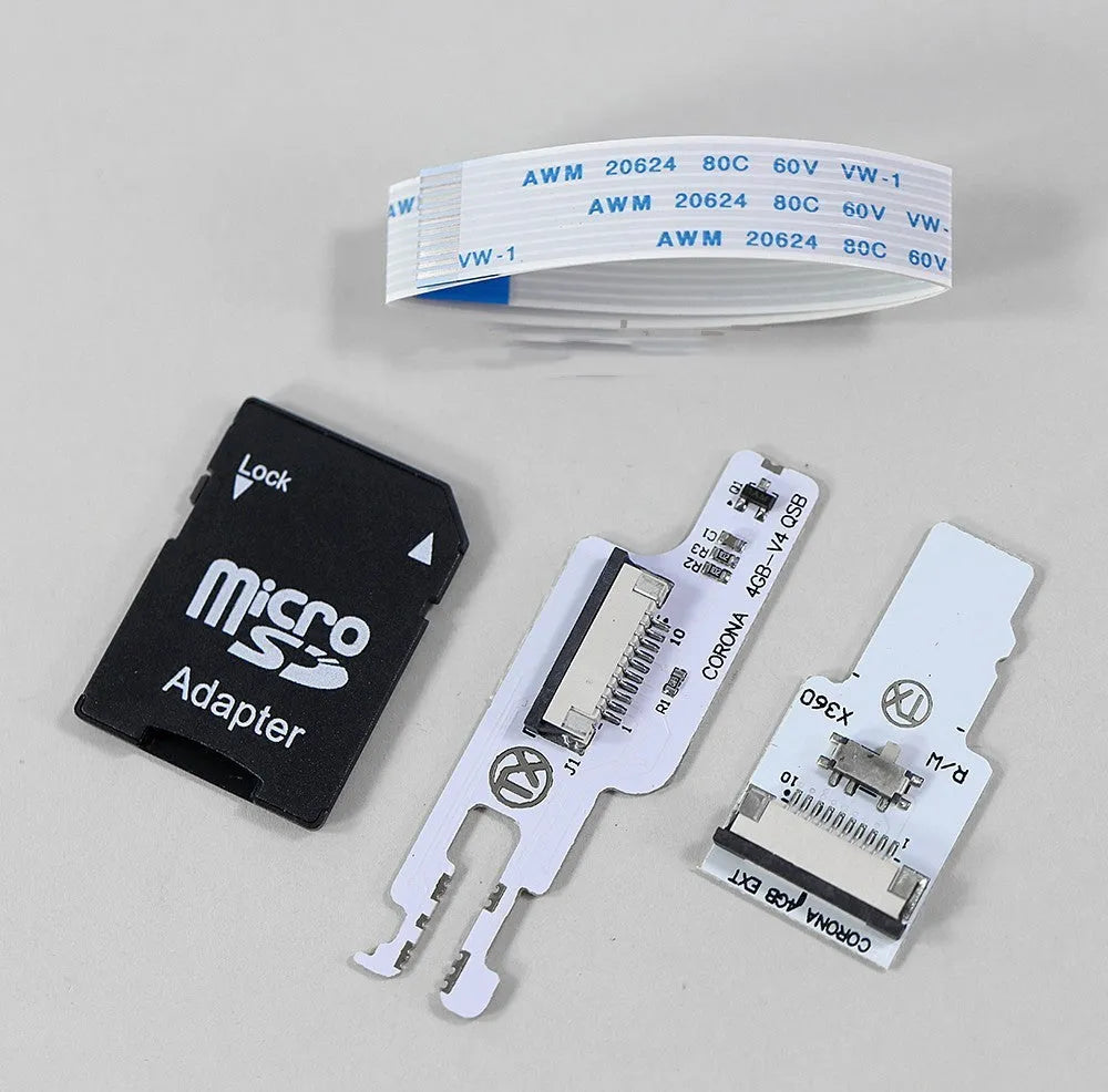 Simple creative personalised card reader with DC model and included memory card for data transfer