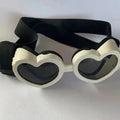 Pet glasses windproof eye protection accessory in six colours with TPEE and PC frame, 13.5cm x 3.5cm even size