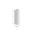 Lint remover roller pet tool with handle and four replacement paper sticks for removing cat hair.