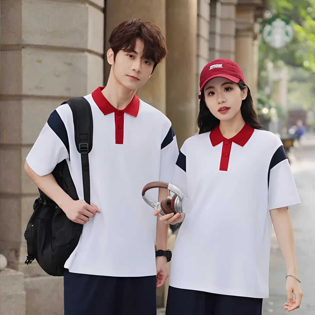 Raglan short sleeve cotton top loose fit in black red dark green colours