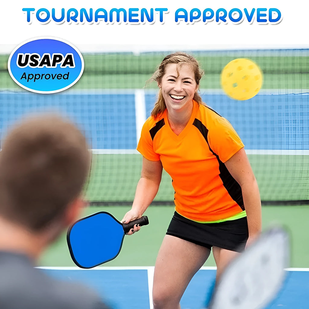 Poplar wood sports racket for table tennis and pickleball training.