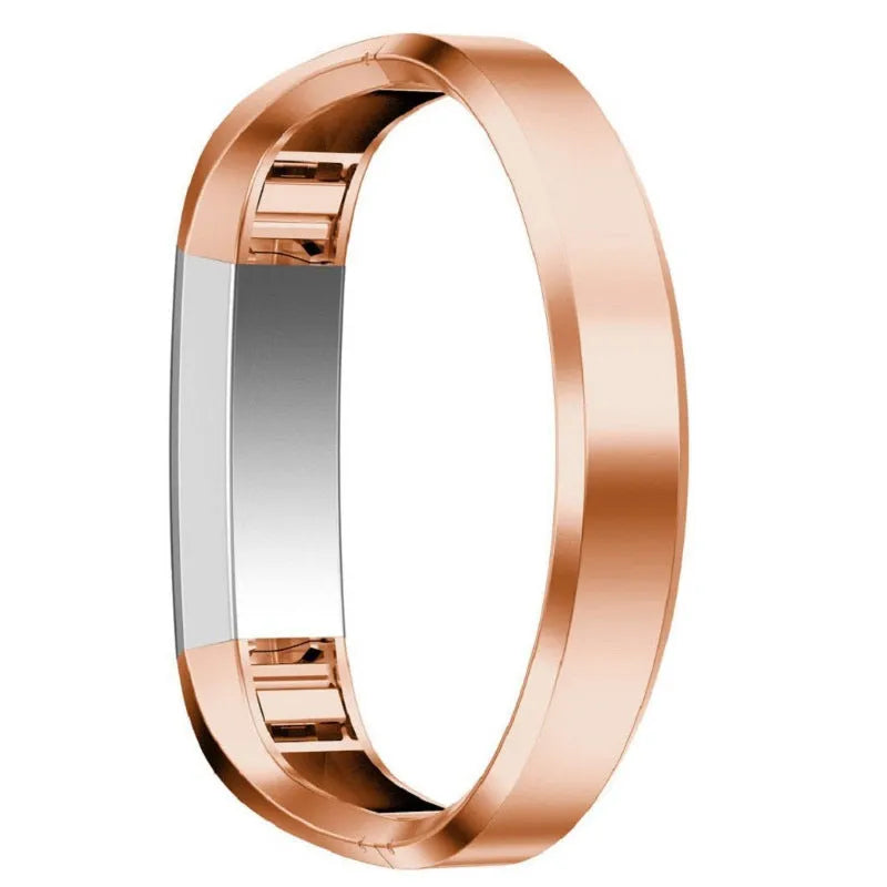 Stainless steel replacement strap with deployment buckle for Fitbit Alta tracker