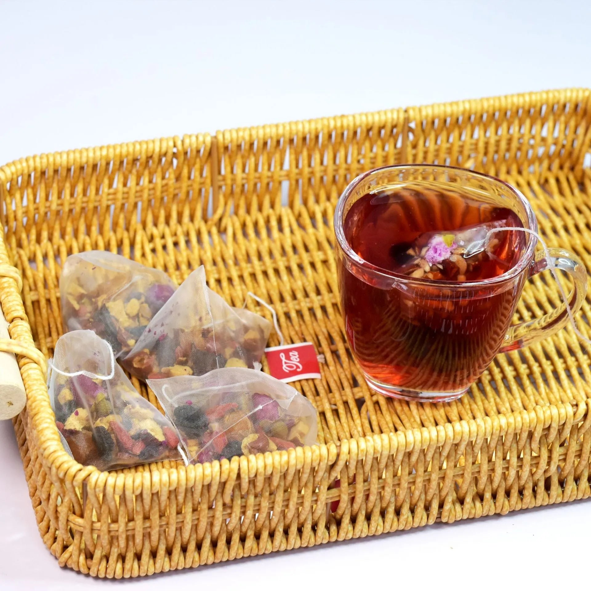 Women's menopausal health preservation flower bag tea pack with 10 small bags