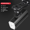 Aluminium alloy mountain bike front light with silicone mount bracket on handlebars