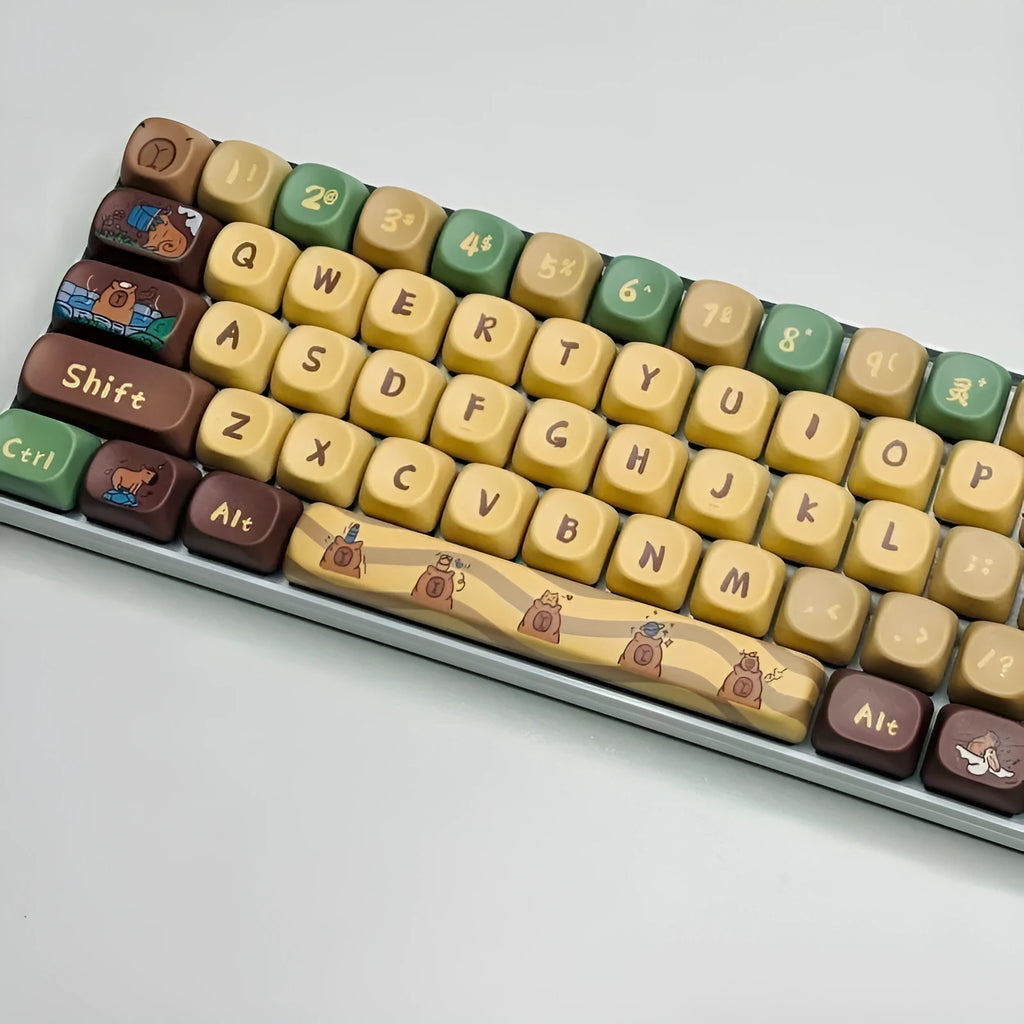 Capabala MOA design 130-piece ABS plastic keycap set for mechanical keyboards