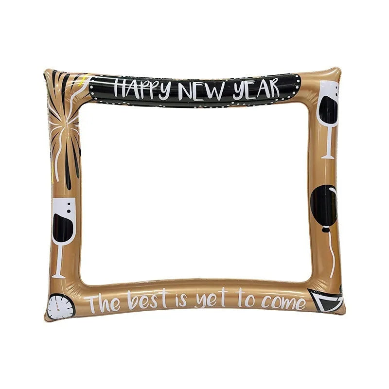 Christmas inflatable PVC photo frame as a creative festive prop