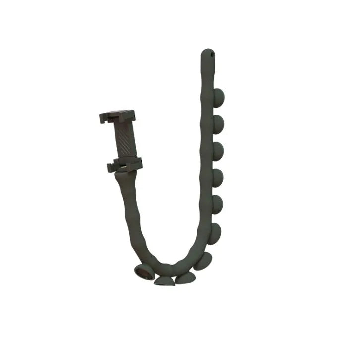 Flexible worm design mobile phone holder with suction cup mounting and 62cm reach