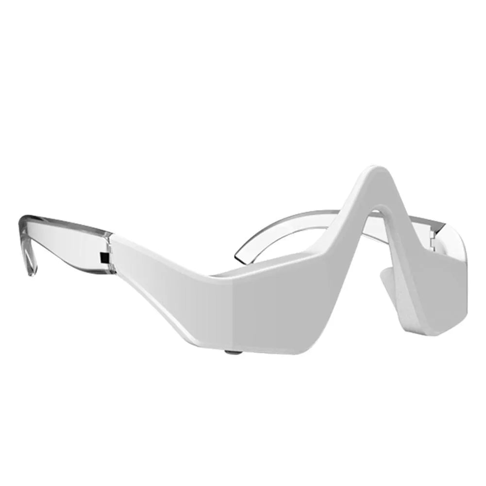 3D eye beauty instrument micro-current pulse massager in pink or white with glasses-like design