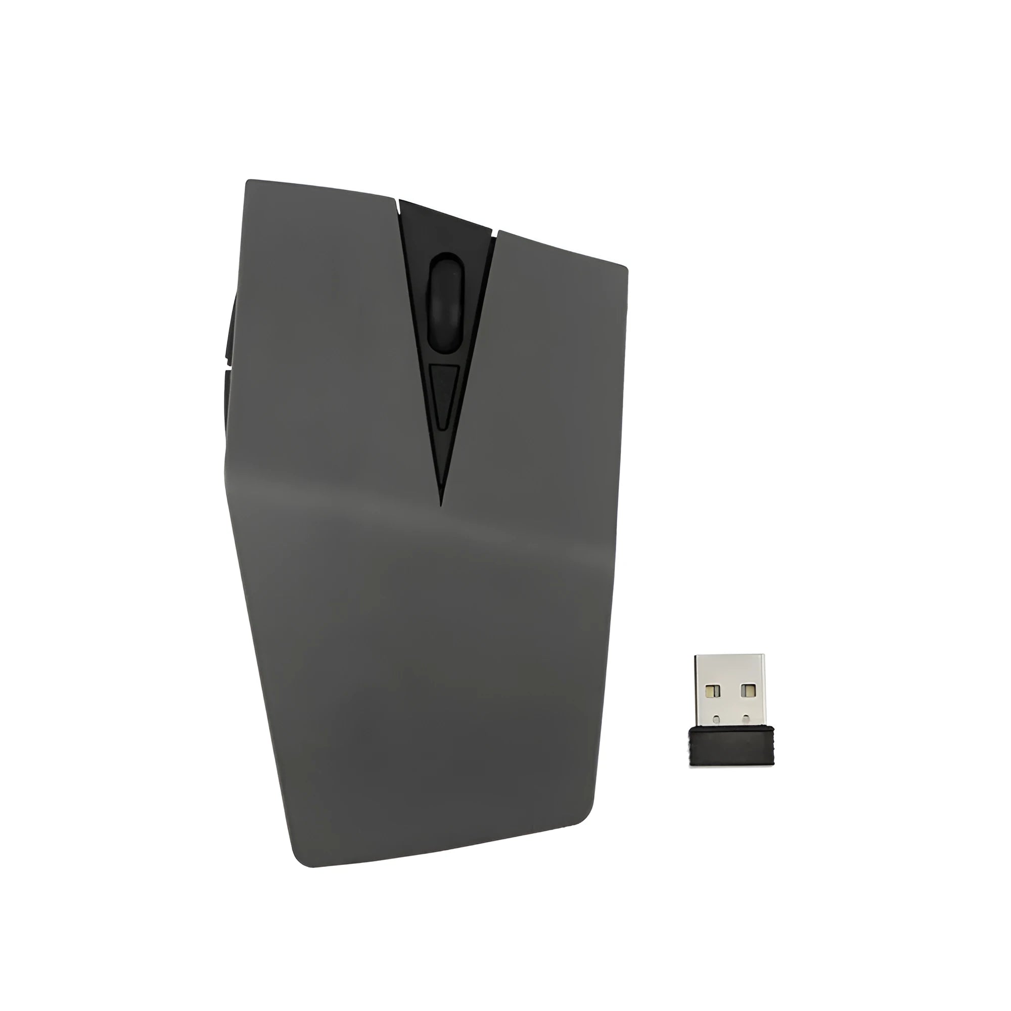 Wireless optical mouse with USB receiver for laptop computers in metallic gold colour