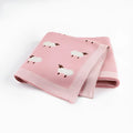 Cotton baby windproof blanket cover 100x80cm in pink or grey for pram, cot, and car seat use