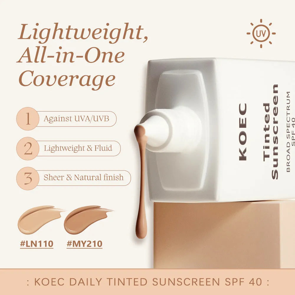 50ml colored protective cream moisturizing concealer foundation in LN110 Light and MY210 Medium shades