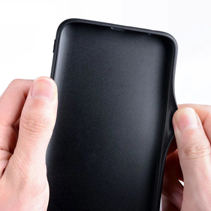 Handmade leather-style back cover phone case for Google Pixel in solid colour