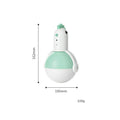 Electric chicken-shaped cat toy with infrared sensor and self-balancing system in green or orange colour