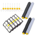 Sweeping robot accessory set with edge brush, hyper, and main adhesive brush pair for small area cleaning