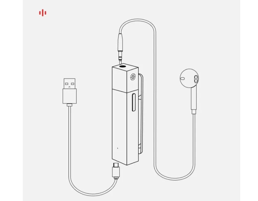 SmartMike+ wireless Bluetooth lavalier microphone for mobile phone Vlog recording, available in Black or White