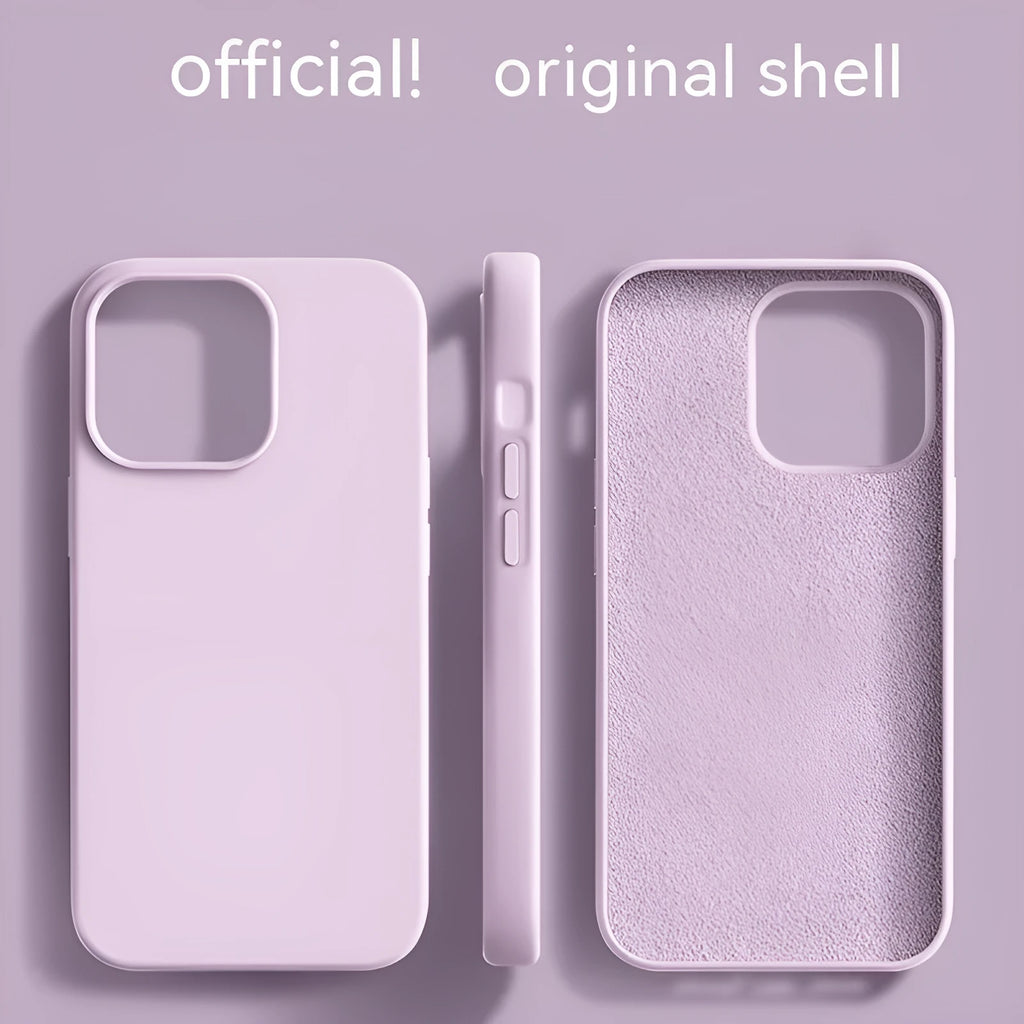 Frosted liquid silicone phone case with heat dissipation and anti-fingerprint finish for iPhone