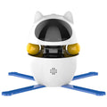 Automatic electronic cat toy with elastic rope and funny stick attachment for indoor cats