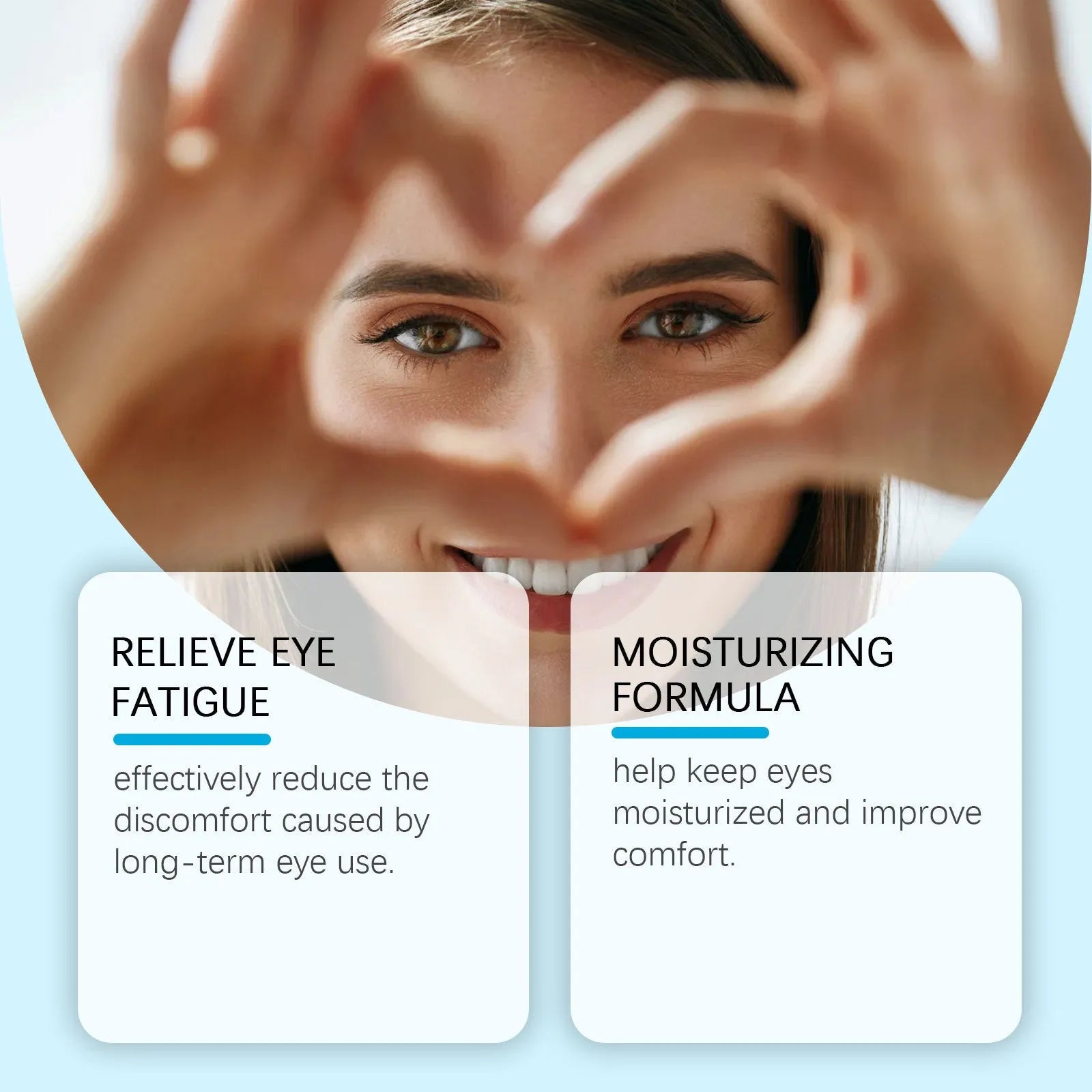 10 ml bottle of bright and gentle moisturising eye drops with mint leaf and sodium hyaluronate.