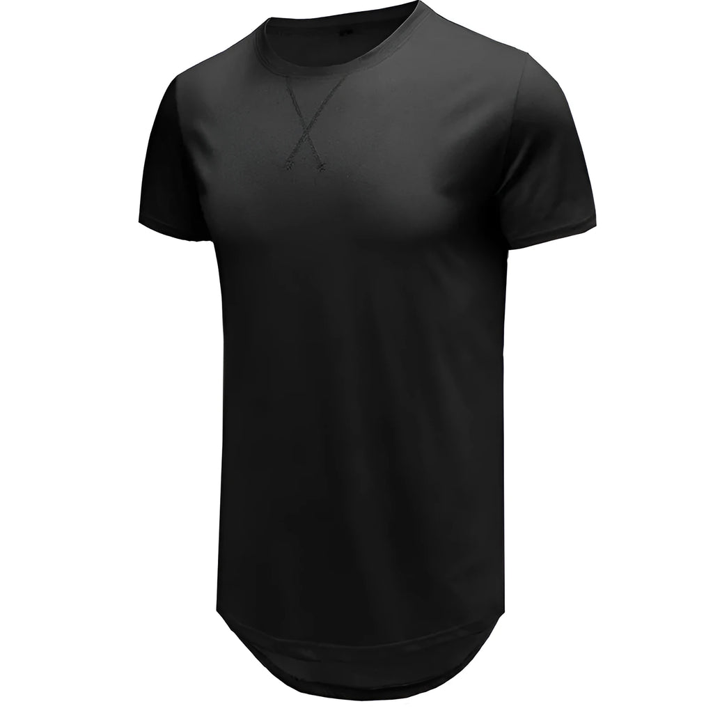 Men's slim fit cotton short-sleeved T-shirt in multiple colour options