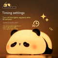 Cartoon panda night light for kids with rechargeable battery and clap controls