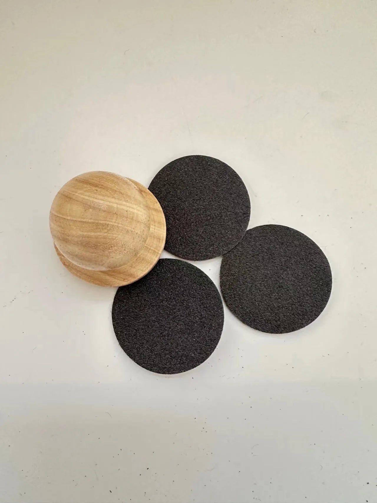Wooden dog nail grinding board with removable section for easy cleaning, available in four style options.