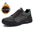 Men's green suede mid-top hiking shoes with rubber sole and lace-up front.