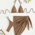 Women's Two-piece Sleeveless Swimsuit with Chest Pad Polyester Briefs for Swimming Wading FF1522 Colour Sizes Available S M L XL