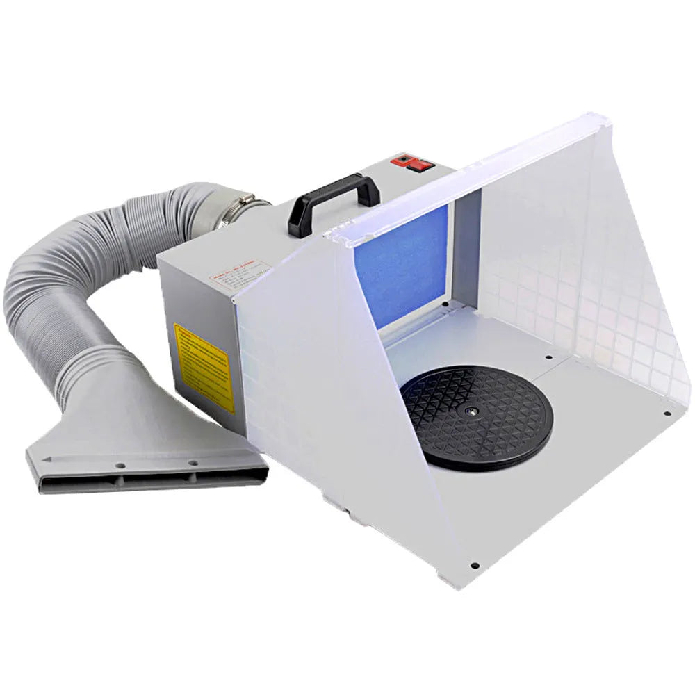 Model color exhaust fan paint seal mist absorber spray box workbench 420x150x250mm 25W