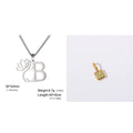 Stainless steel fashion necklace with cross chain design and pendant in gold or silver colour.
