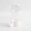 Blue edible bird water pipe with large PP bottle 7cm diameter 15cm height for cage with 1-1.5cm wire spacing