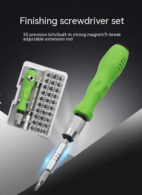 32-in-1 screwdriver set for mobile phone and precision instrument repair with 32 different bits