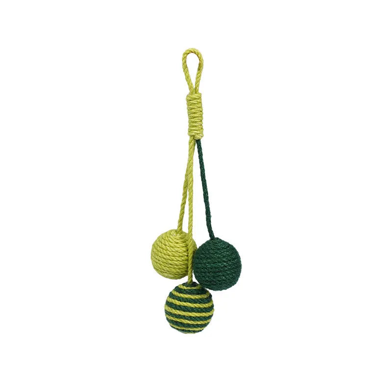 Cat toy set with teaser stick and catnip ball in multiple colour options
