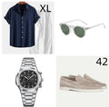 Casual loose navy blue cotton linen short sleeve shirt and shorts suit set
