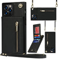 Solid colour leather and TPU mobile phone case shown fitted on a smartphone.