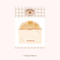 Food Bread handbook note paper set with 30 sheets, 85mm by 120mm back card, in four design options