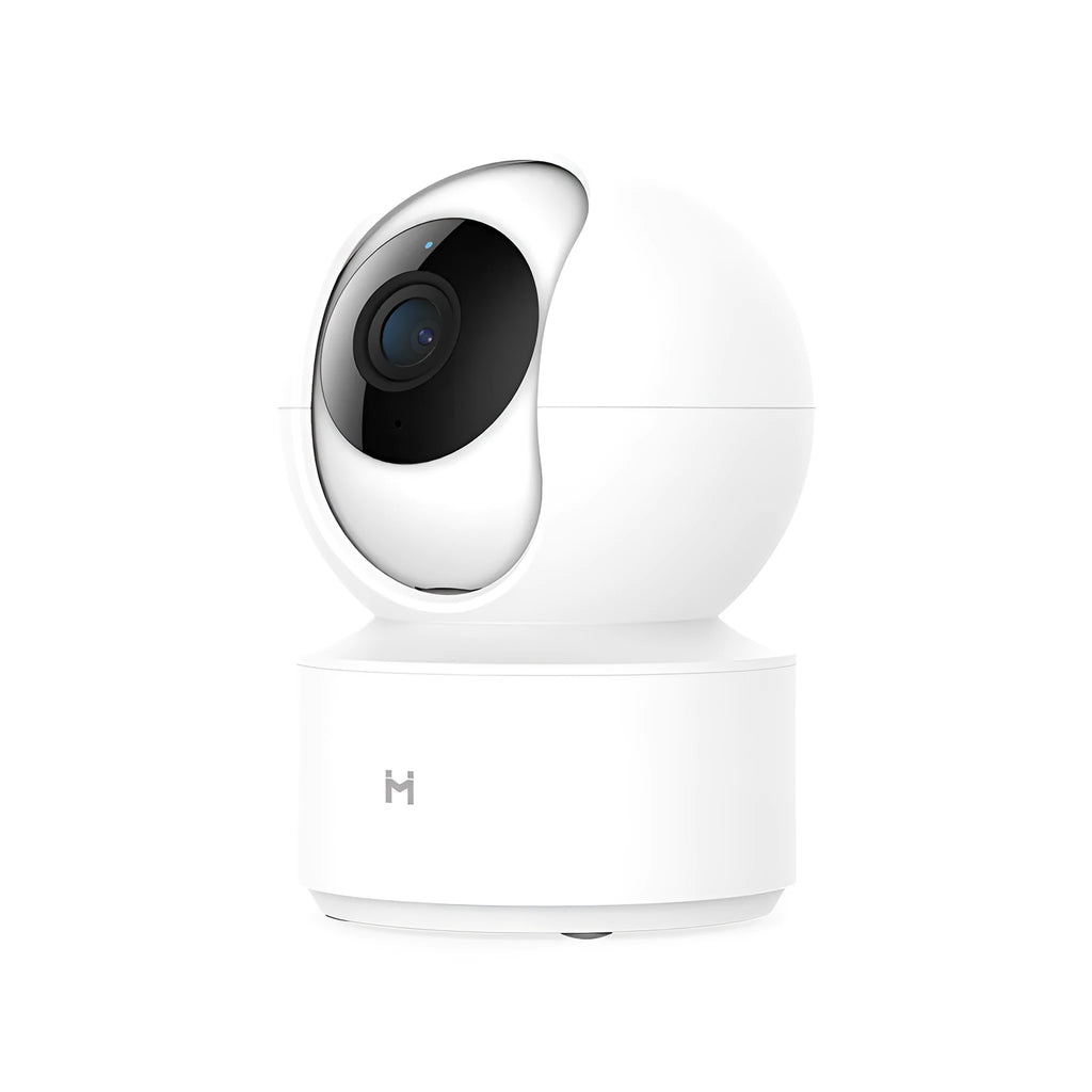 White Xiaobai smart security camera with 1080p HD resolution and 110-degree wide-angle lens