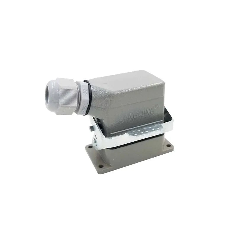 Rectangular hot runner plug heavy load connector core HDC-HE-006-1-6 with copper silver plated contacts