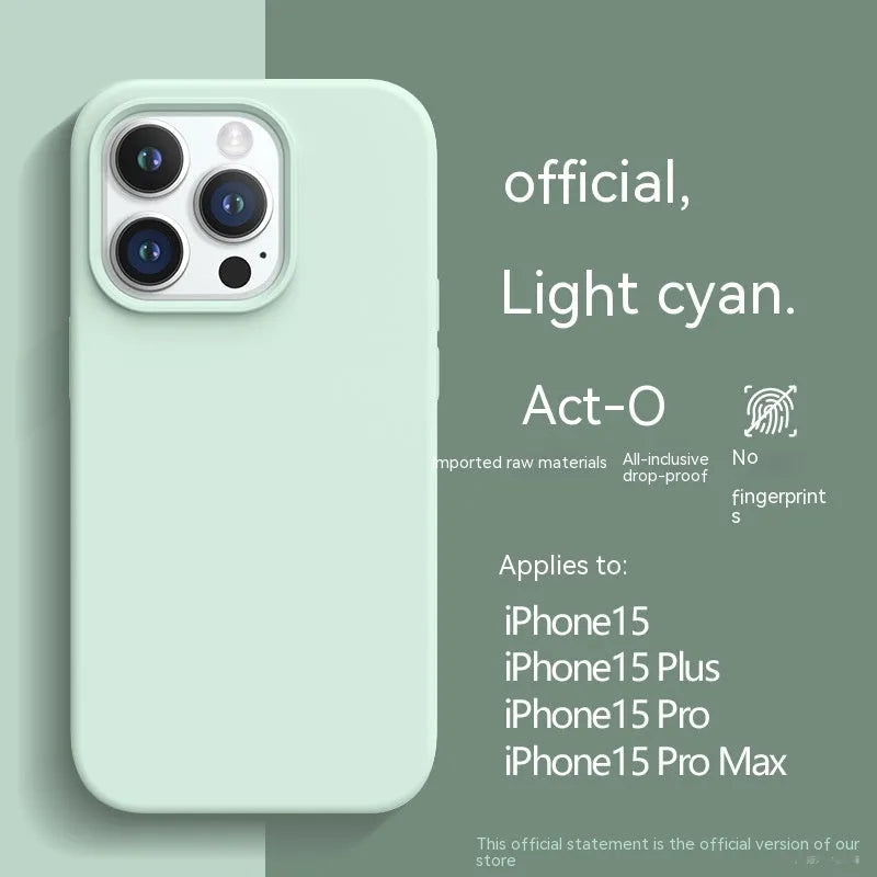 Frosted liquid silicone phone case with heat dissipation and anti-fingerprint finish for iPhone