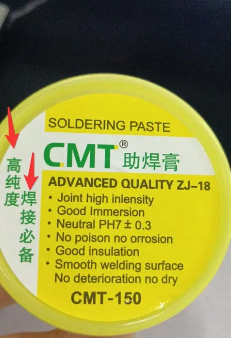 CMT high purity rosin soldering flux paste in jar for electric soldering iron