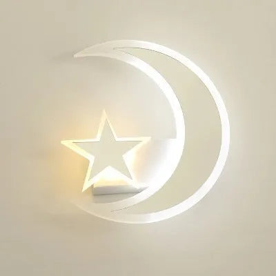 Xingyue LED acrylic wall lamp with resin body and hemp rope decoration, 25 by 22 by 4 cm