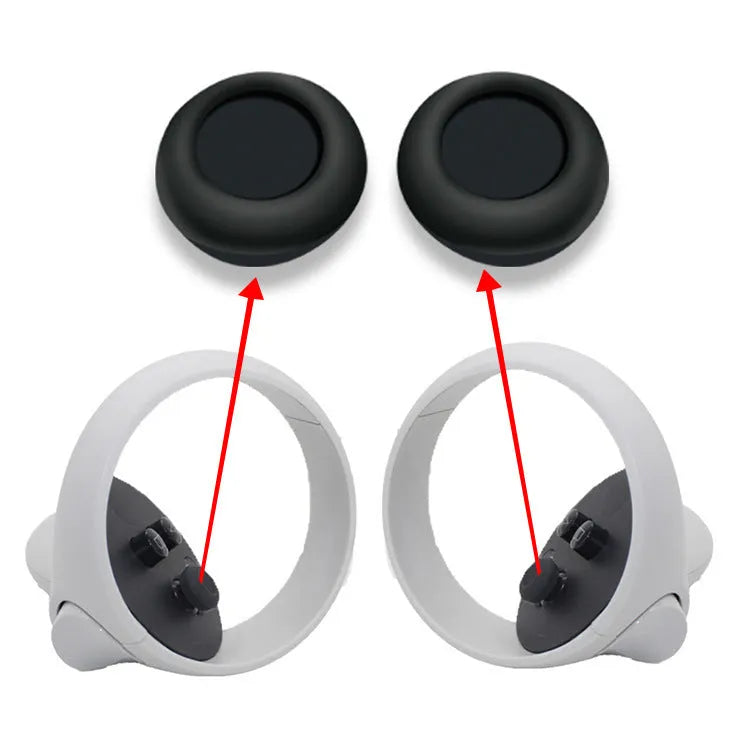Black silicone glasses host accessory set with protective cover, eye mask, handles and button caps