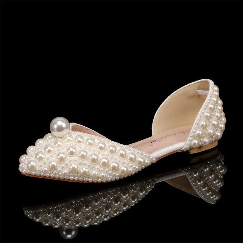 PU women's high heel stiletto pumps with rhinestone decoration, fish mouth toe, low top, and buckle closure in beige