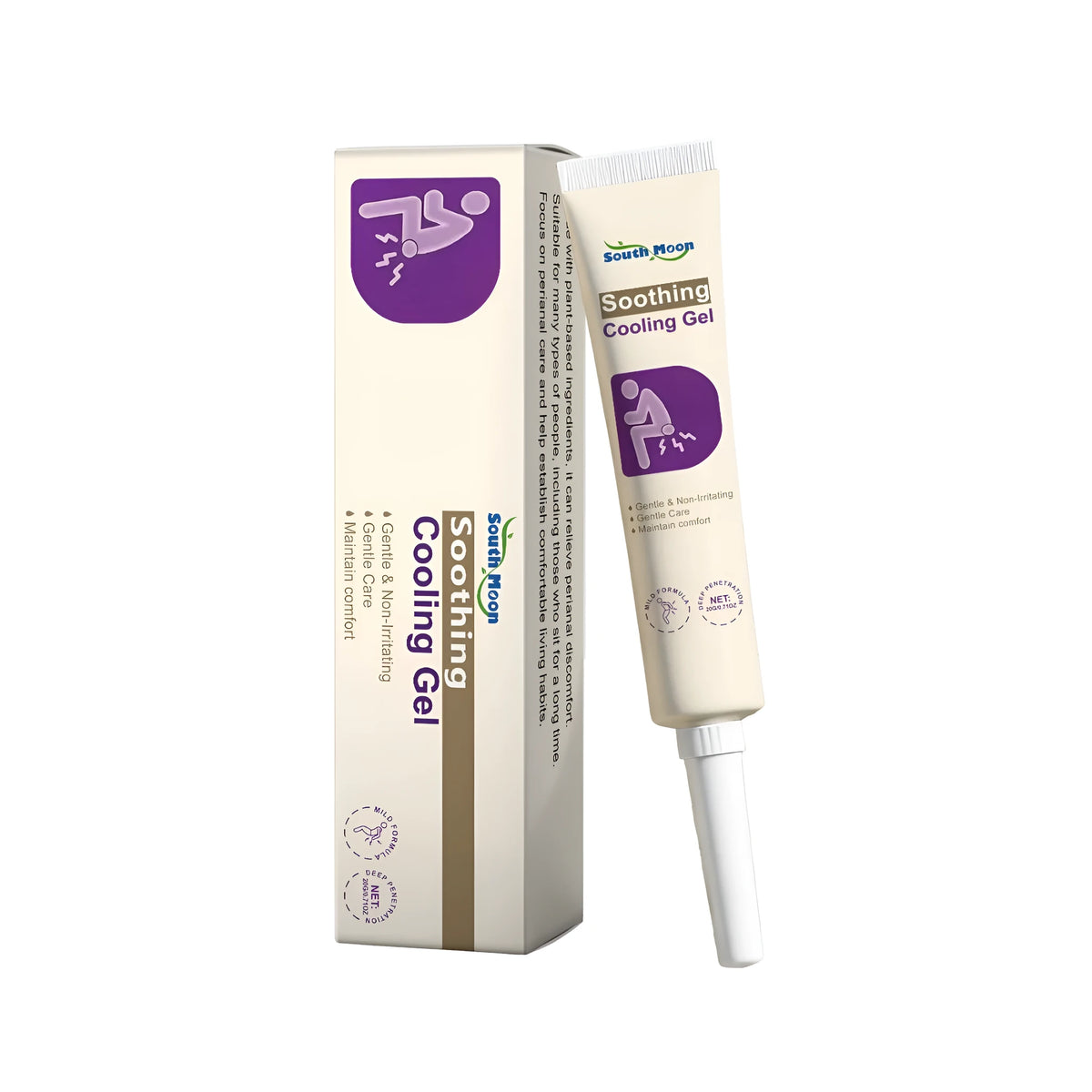20g tube of soothing cooling gel with menthol and centella for skin relief