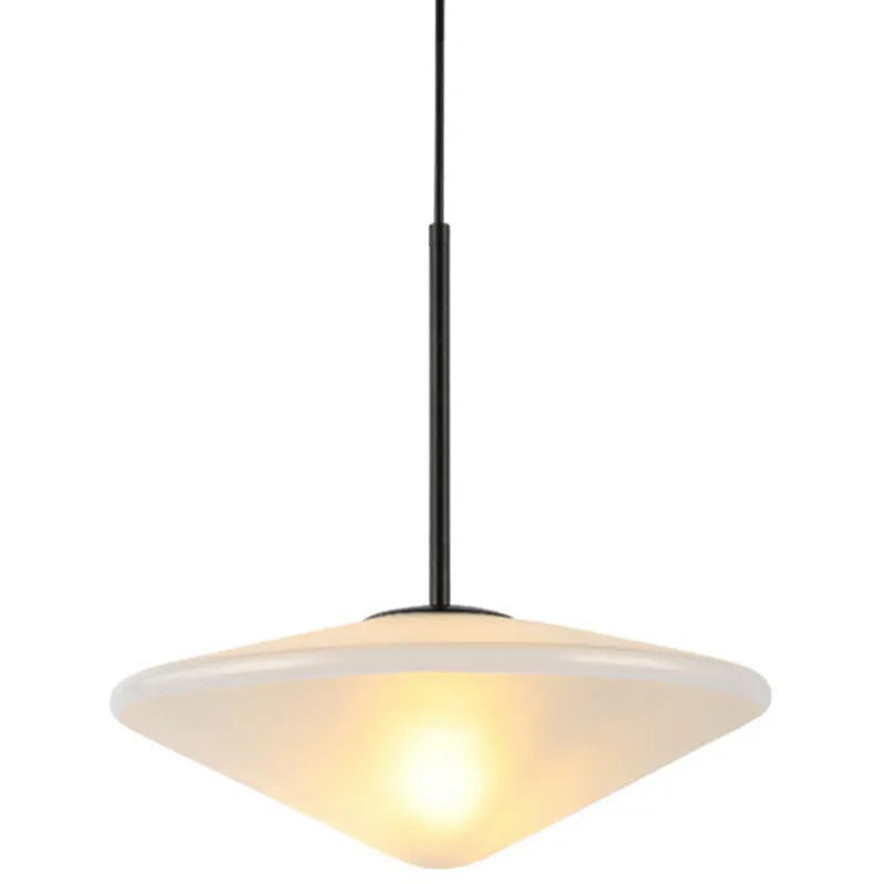 Nordic post-modern UFO glass chandelier with three sizes 25cm 30cm 35cm for bedroom dining room