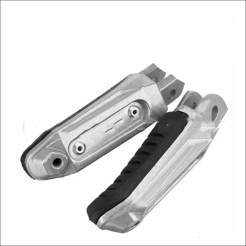 Black aluminium alloy motorcycle footpegs set for Suzuki Hayabusa GSX1300R V-Strom compatible models