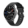 Smart watch with heart rate blood oxygen blood pressure body temperature monitoring TFT screen in black colour