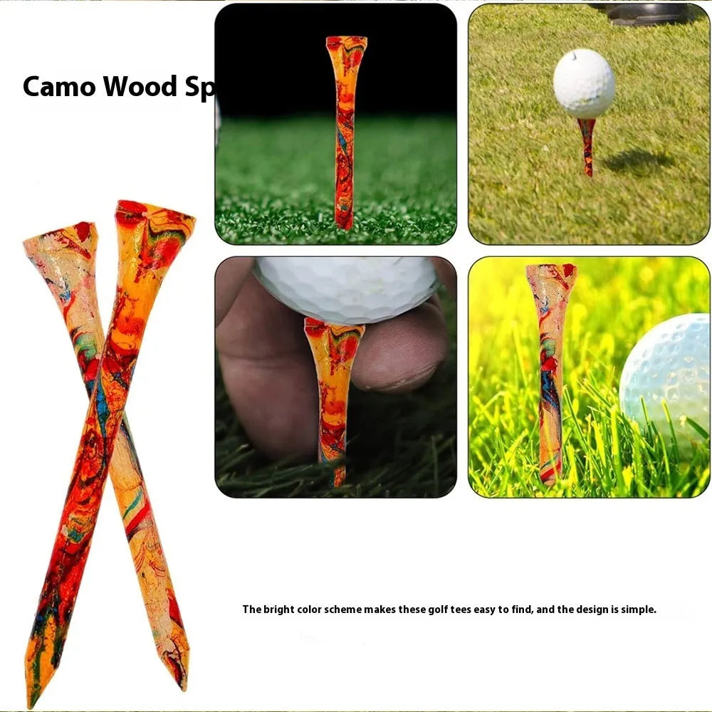 Colourful golf ball holder set showing 50 individual 70mm diameter units for training organisation