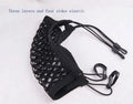 Black elastic nylon car pet fence with hooks for middle seat isolation