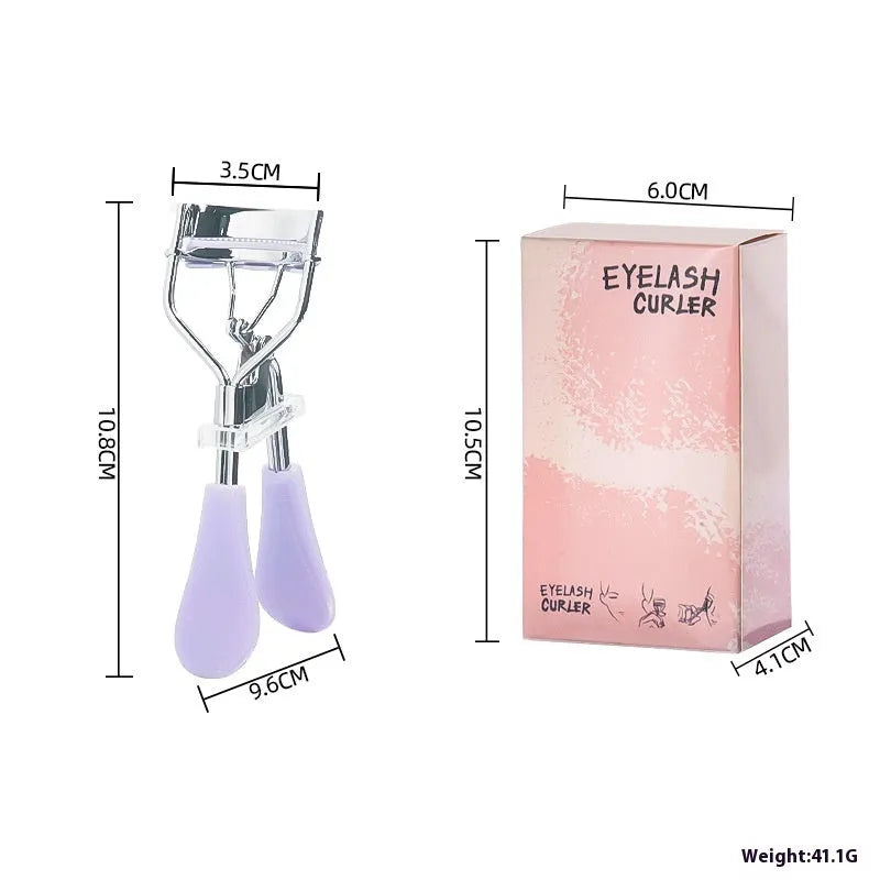 A4 manual eyelash curler with ribbon comb in choice of six colours including black, pink and purple