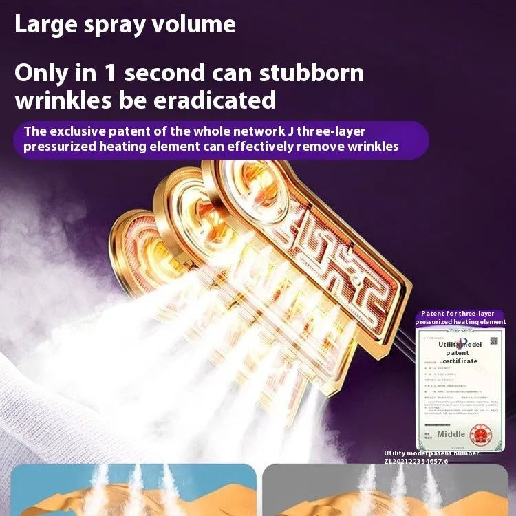 Handheld garment steamer and portable pressing machine with AI temperature control display